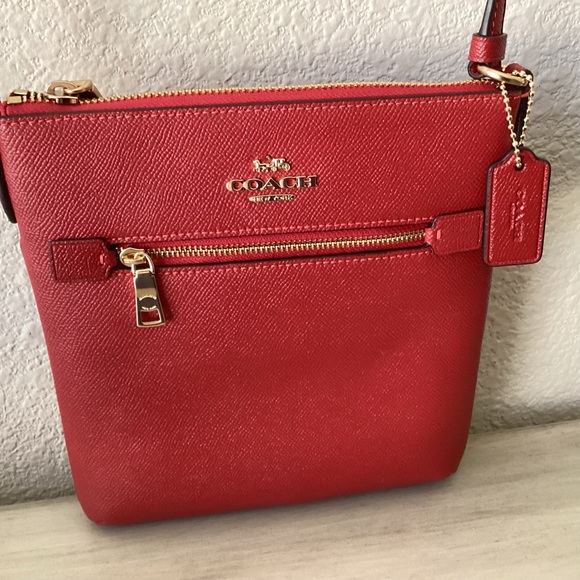 NWT Coach Mini Rowan Crossbody Bag & Matching Wallet Set - Red - Picture 9 of 16